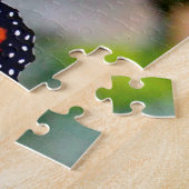 （昆虫）オオカバマダラ、モナークかわいらしバタフライ写真 ジグソーパズル (側面)