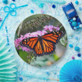 (昆虫)オオカバマダラ、モナークかわいらしバタフライ写真 ペーパープレート (パーティー)