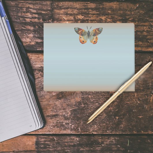 (昆虫)オオカバマダラ、モナークかわいらしバタフライ秋の色 ポストイット