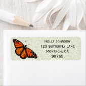 （昆虫）オオカバマダラ、モナークかわいらし蝶住所 シール (インサイチュ)