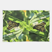 （昆虫）オオカバマダラ、モナークがガーデンに現れる キッチンタオル (横)