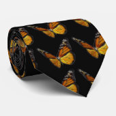 （昆虫）オオカバマダラ、モナークのオレンジ蝶飛んでいるな昆虫 ネクタイ (ロール)