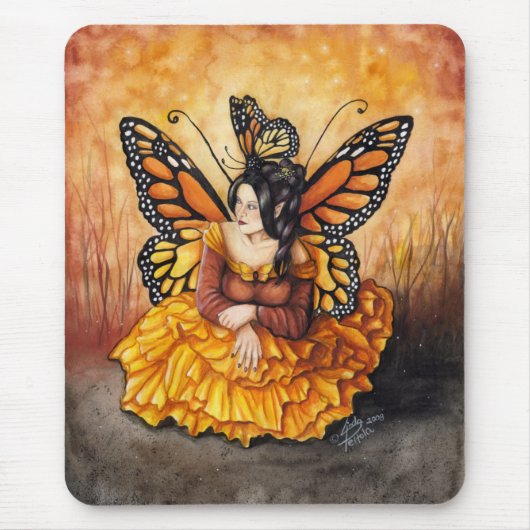 （昆虫）オオカバマダラ、モナークの女王 マウスパッド (正面)