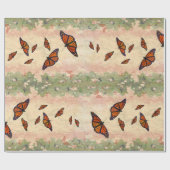 （昆虫）オオカバマダラ、モナークの庭の包装紙 ラッピングペーパー (フラット)