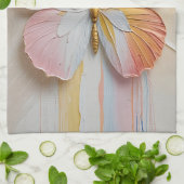 （昆虫）オオカバマダラ、モナークの最初の光 キッチンタオル (折り畳み)