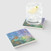 (昆虫)オオカバマダラ、モナークの避難所のコースター ストーンコースター (横)