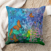 （昆虫）オオカバマダラ、モナークの避難所の装飾用クッション クッション (ブランケット)