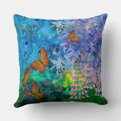 （昆虫）オオカバマダラ、モナークの避難所の装飾用クッション クッション (裏面)