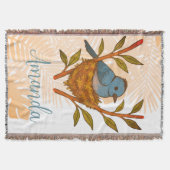 （昆虫）オオカバマダラ、モナークの間に閉じ込められた黒い寝具離れの スローブランケット (正面)