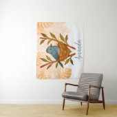 （昆虫）オオカバマダラ、モナークの間に閉じ込められた黒い寝具離れの タペストリー (インサイチュ)