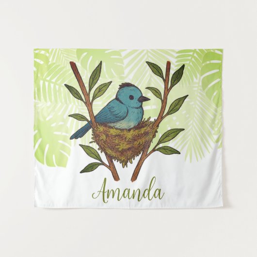 （昆虫）オオカバマダラ、モナークの間に閉じ込められた黒い寝具離れの タペストリー (正面(横))