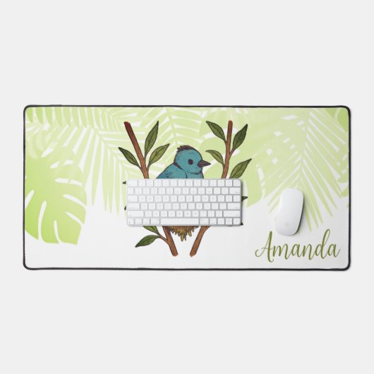 （昆虫）オオカバマダラ、モナークの間に閉じ込められた黒い寝具離れの デスクマット (キーボード&マウス)