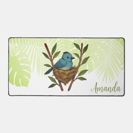 （昆虫）オオカバマダラ、モナークの間に閉じ込められた黒い寝具離れの デスクマット (正面)