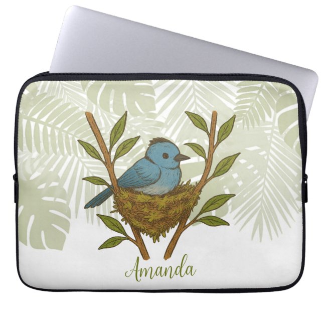 （昆虫）オオカバマダラ、モナークの間に閉じ込められた黒い寝具離れの ラップトップスリーブ (正面)