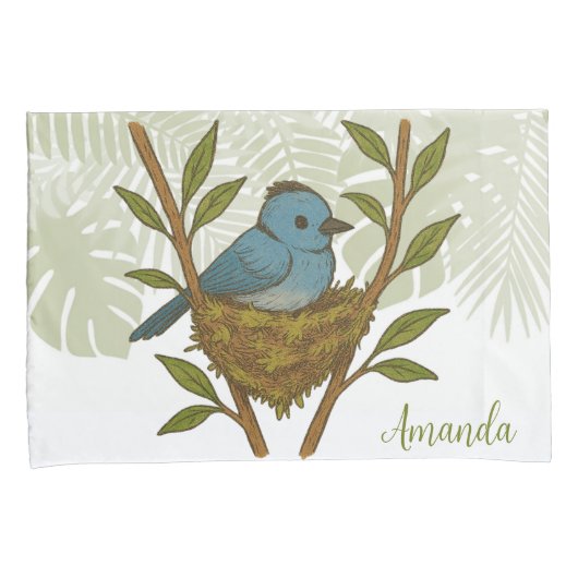 (昆虫)オオカバマダラ、モナークの間に閉じ込められた黒い寝具離れの 枕カバー (正面右)