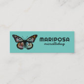 (昆虫)オオカバマダラ、モナークエレガントバタフライエステティシャン美しいサロン スキニー名刺 (正面)