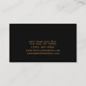 (昆虫)オオカバマダラ、モナークエレガントバタフライグリッター 名刺 (裏面)