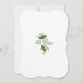 （昆虫）オオカバマダラ、モナークエレガント蝶結婚式招待状 招待状 (裏面)