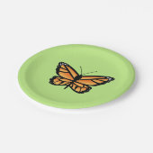 （昆虫）オオカバマダラ、モナークオレンジバタフライ ペーパープレート (アングル)
