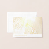 （昆虫）オオカバマダラ、モナークオンブランチ 箔カード (裏面封筒付き)