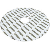 （昆虫）オオカバマダラ、モナークキャタピラ漫画イラストレーション ブラッシュドポリエステルツリースカート (アングル)