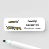 (昆虫)オオカバマダラ、モナークキャタピラ漫画イラストレーション 名札 (インサイチュ)