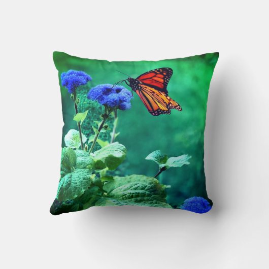 (昆虫)オオカバマダラ、モナークサマー装飾用クッション クッション (裏面)