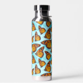 （昆虫）オオカバマダラ、モナークチョイ図解入りの、写真付きのオンアクアクラウド ウォーターボトル (左面)