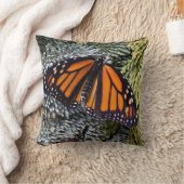 (昆虫)オオカバマダラ、モナークチョウ クッション (ブランケット)