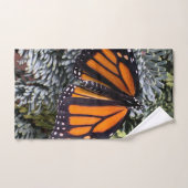 （昆虫）オオカバマダラ、モナークチョウ バスタオルセット (ハンドタオル)