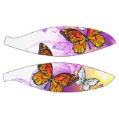 （昆虫）オオカバマダラ、モナークチョウ（紫の背景） バスケットボール (パネル)