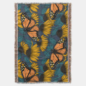 （昆虫）オオカバマダラ、モナークチョウ（黄） スローブランケット (正面縦)