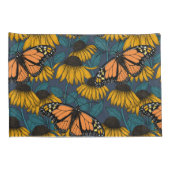 (昆虫)オオカバマダラ、モナークチョウ(黄) 枕カバー (裏面-右)