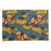 (昆虫)オオカバマダラ、モナークチョウ(黄) 枕カバー (正面右)