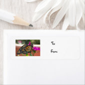 （昆虫）オオカバマダラ、モナークツイン#1-christmasラベル ラベル (インサイチュ)