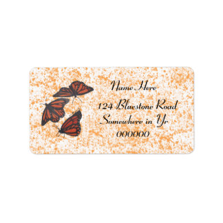 （昆虫）オオカバマダラ、モナークトリオラベル ラベル