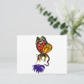 （昆虫）オオカバマダラ、モナークドラゴンフェアリー ポストカード (スタンド正面)