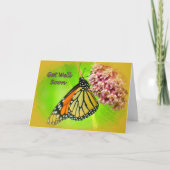 (昆虫)オオカバマダラ、モナークバタフライがよくカードを取る カード (正面)