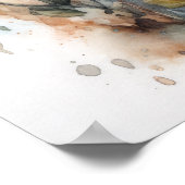 (昆虫)オオカバマダラ、モナークバタフライアートプリントポスター ポスター (角)