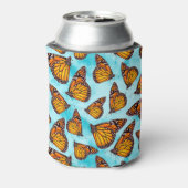 (昆虫)オオカバマダラ、モナークバタフライイラストレーションオンクラウド 缶クーラー (缶裏面)