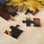 (昆虫)オオカバマダラ、モナークバタフライインザガーデン ジグソーパズル (側面)