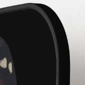 （昆虫）オオカバマダラ、モナークバタフライウィングオンブラック ピックルボールラケット (左詳細)