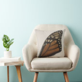 （昆虫）オオカバマダラ、モナークバタフライウィングオン紙 クッション (椅子)