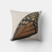 （昆虫）オオカバマダラ、モナークバタフライウィングオン紙 クッション (正面)