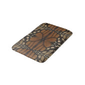 (昆虫)オオカバマダラ、モナークバタフライウィングクローズアップパターン バスマット (アングル)