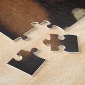 （昆虫）オオカバマダラ、モナークバタフライウィングクローズアップ ジグソーパズル (側面)