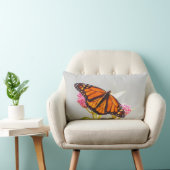 （昆虫）オオカバマダラ、モナークバタフライウイングランバーピロー ランバークッション (椅子)