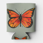 （昆虫）オオカバマダラ、モナークバタフライオレンジクーラーボックス 缶クーラー (正面)