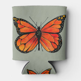 （昆虫）オオカバマダラ、モナークバタフライオレンジクーラーボックス 缶クーラー