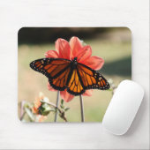 (昆虫)オオカバマダラ、モナークバタフライオンアダリア マウスパッド (マウス)